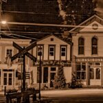 Car bridge-Sepia Whispers on the Canal Ghost Tours ๐ถ